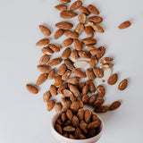 Roasted almonds on the table. Almonds fragrance oil by Scentivore. 