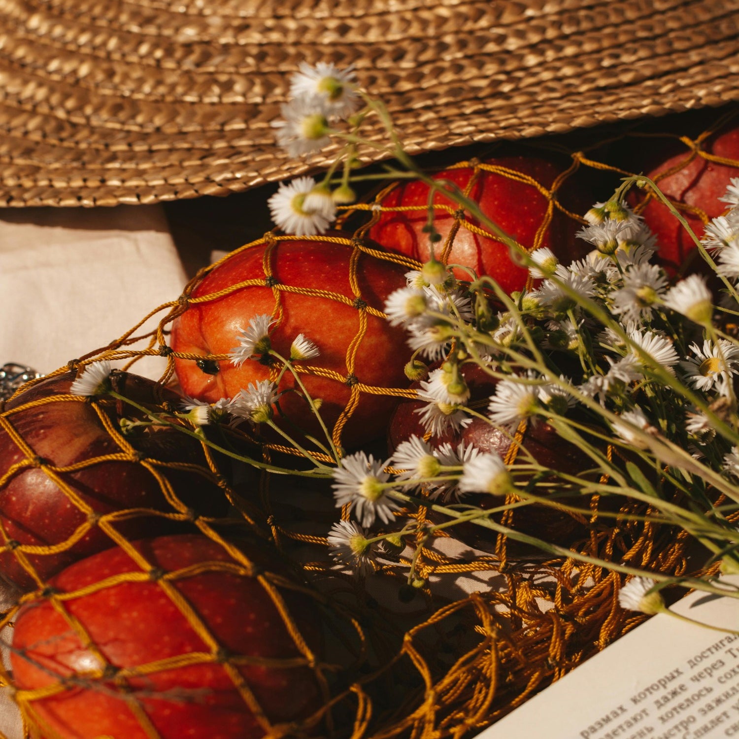 A bouquet of flowers and apples. Floral and Apple fragrance oil by Scentivore. 