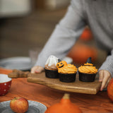 Freshly made frosted pumpkin cupcakes. Frosted Pumpkin fragrance oil by Scentivore. 