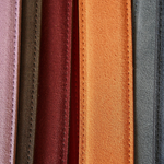 Leather in different colours. Saffrom + Leather fragrance oil for soaps and candles. Scentivore.