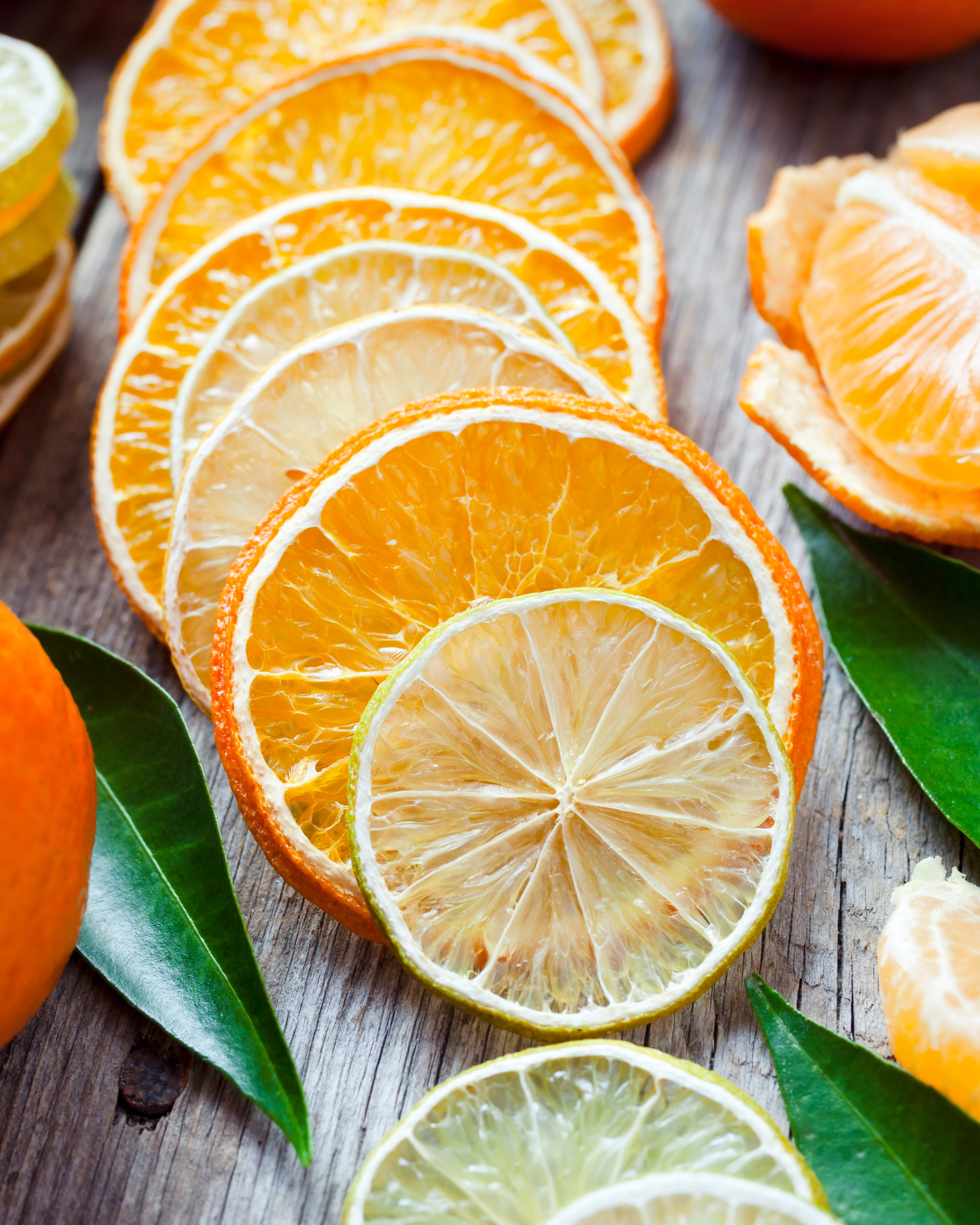 Slices and mandarin slices. Mandarin & Cintron fragrance oil by Scentivore. 