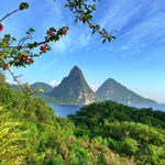 A view of Saint Lucia Island. Saint Lucia Island fragrance oil by Scentivore. For soap making. 